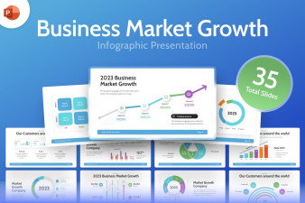 Business Market Growth PowerPoint Template